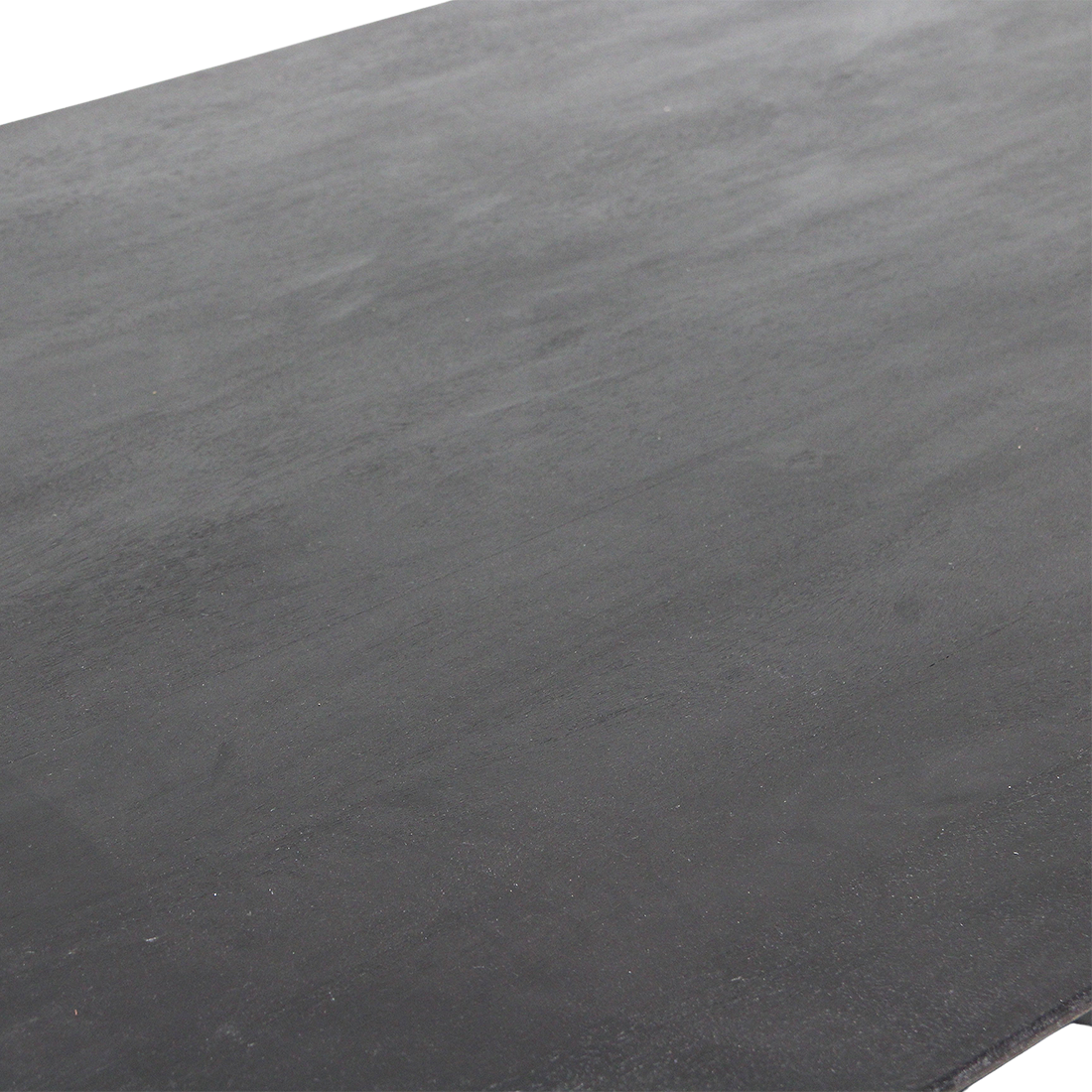 Bullnose eettafel zwart gesloten onderstel
