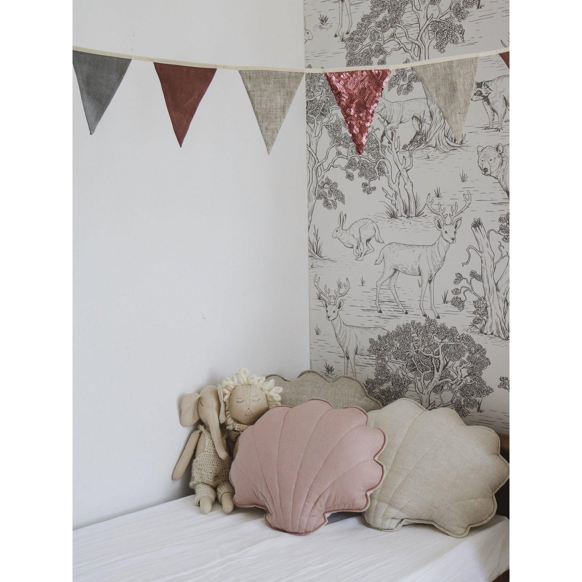 "Roze en grijze" paillettenslinger