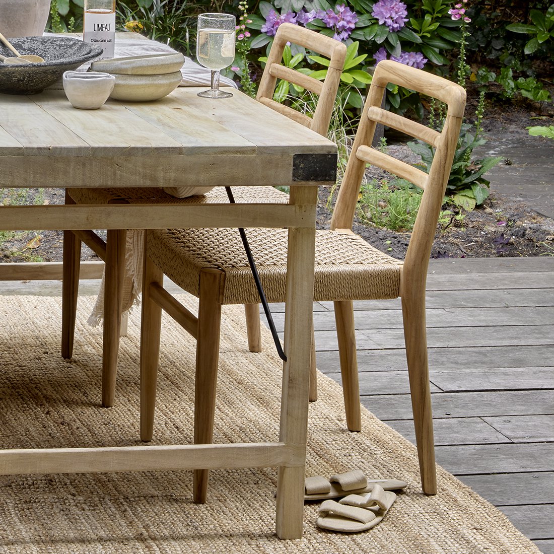 Verano teakhouten tuinstoel - Naturel