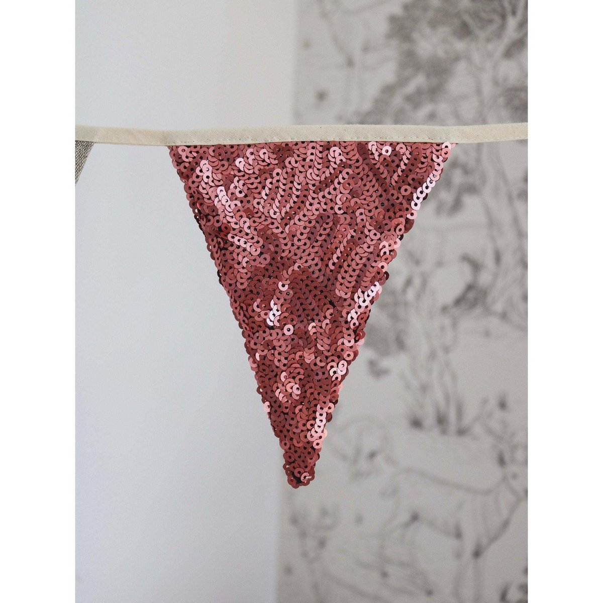 "Roze en grijze" paillettenslinger