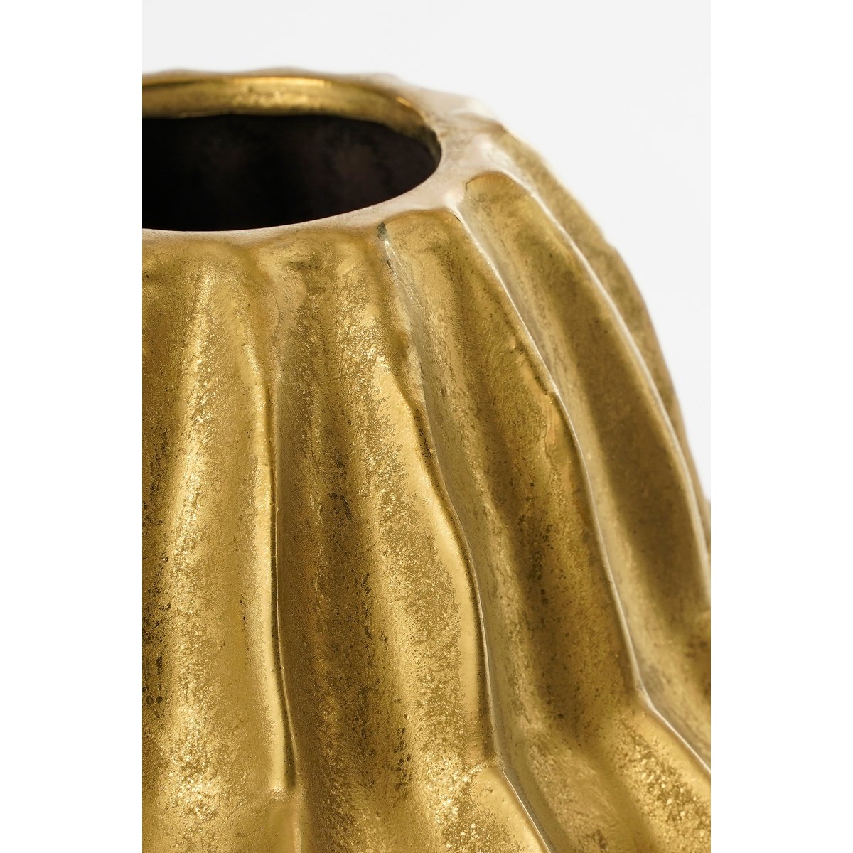 Altea Vaas - H28 x Ø25 cm - Keramiek - Goud-vazen-Mica Decorations-Ik Hout ervan.