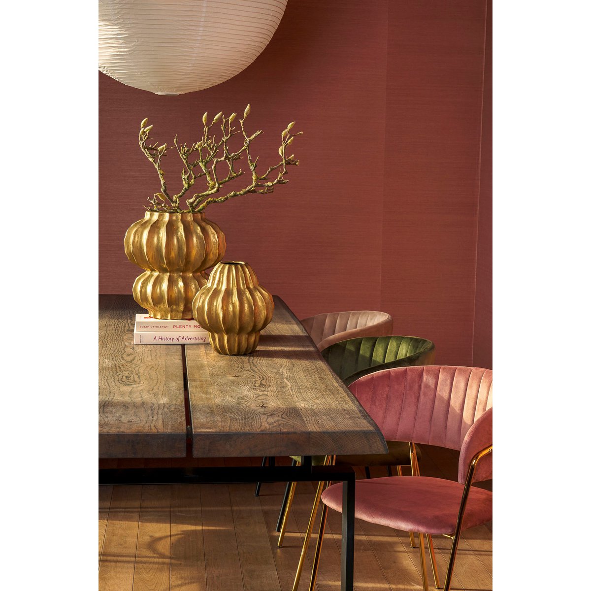 Altea Vaas - H28 x Ø25 cm - Keramiek - Goud-vazen-Mica Decorations-Ik Hout ervan.