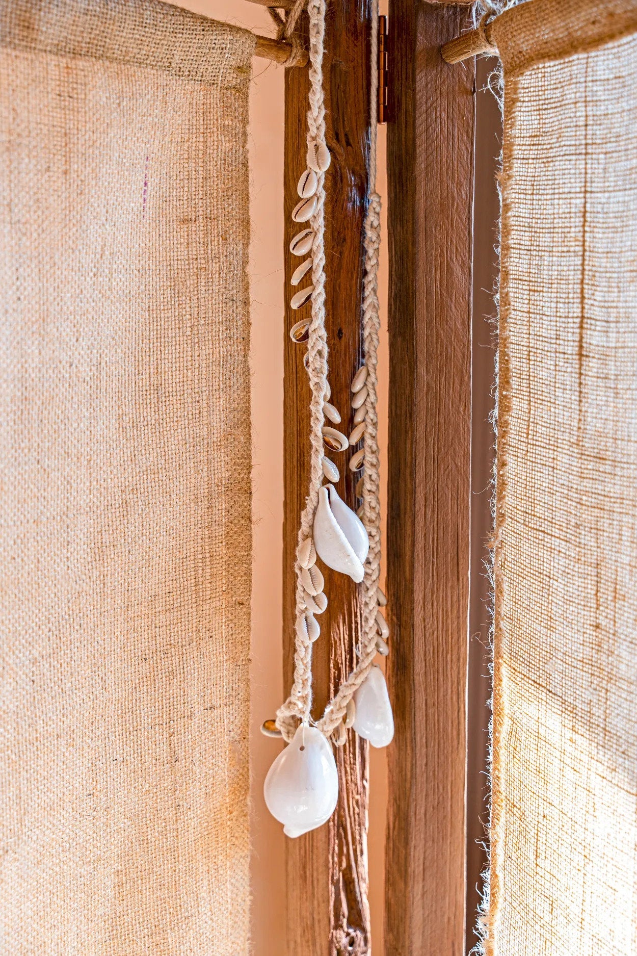 De grote witte kauri schelp ketting