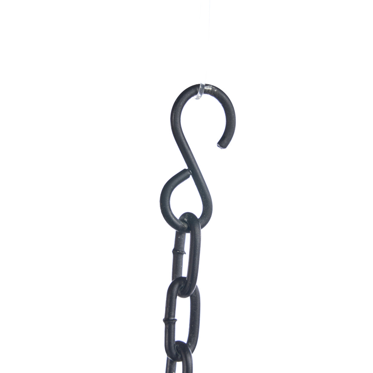 De houten kralenkoepelhanger - zwart