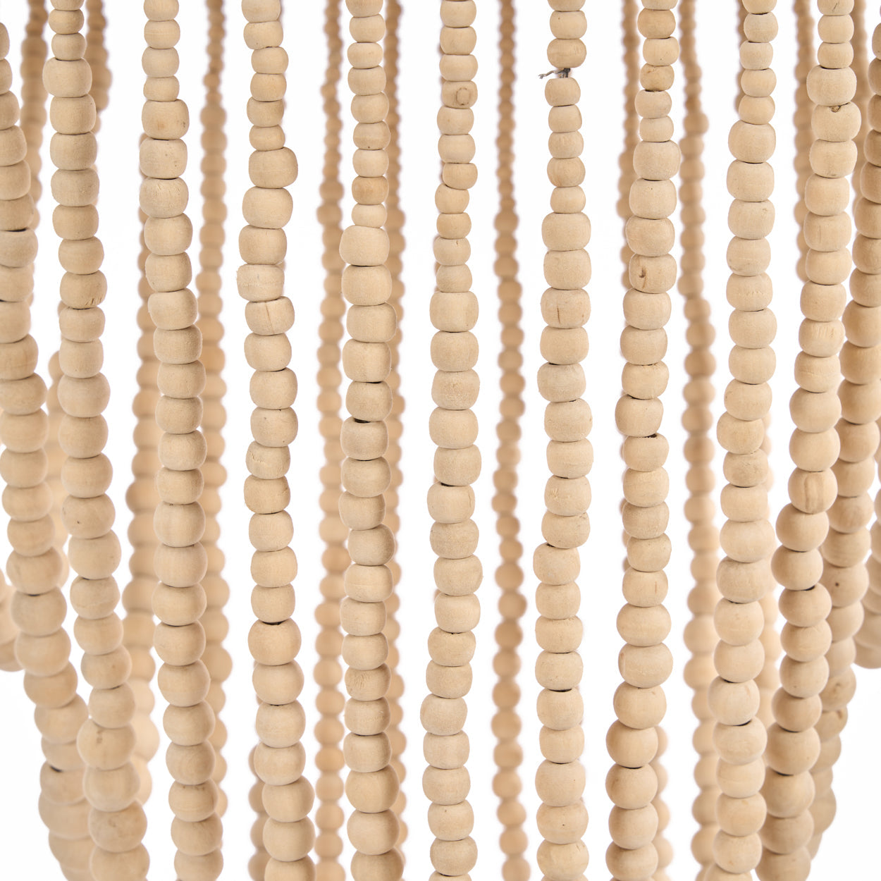 Kroonluchter van houten kralen Kralen 47 cm