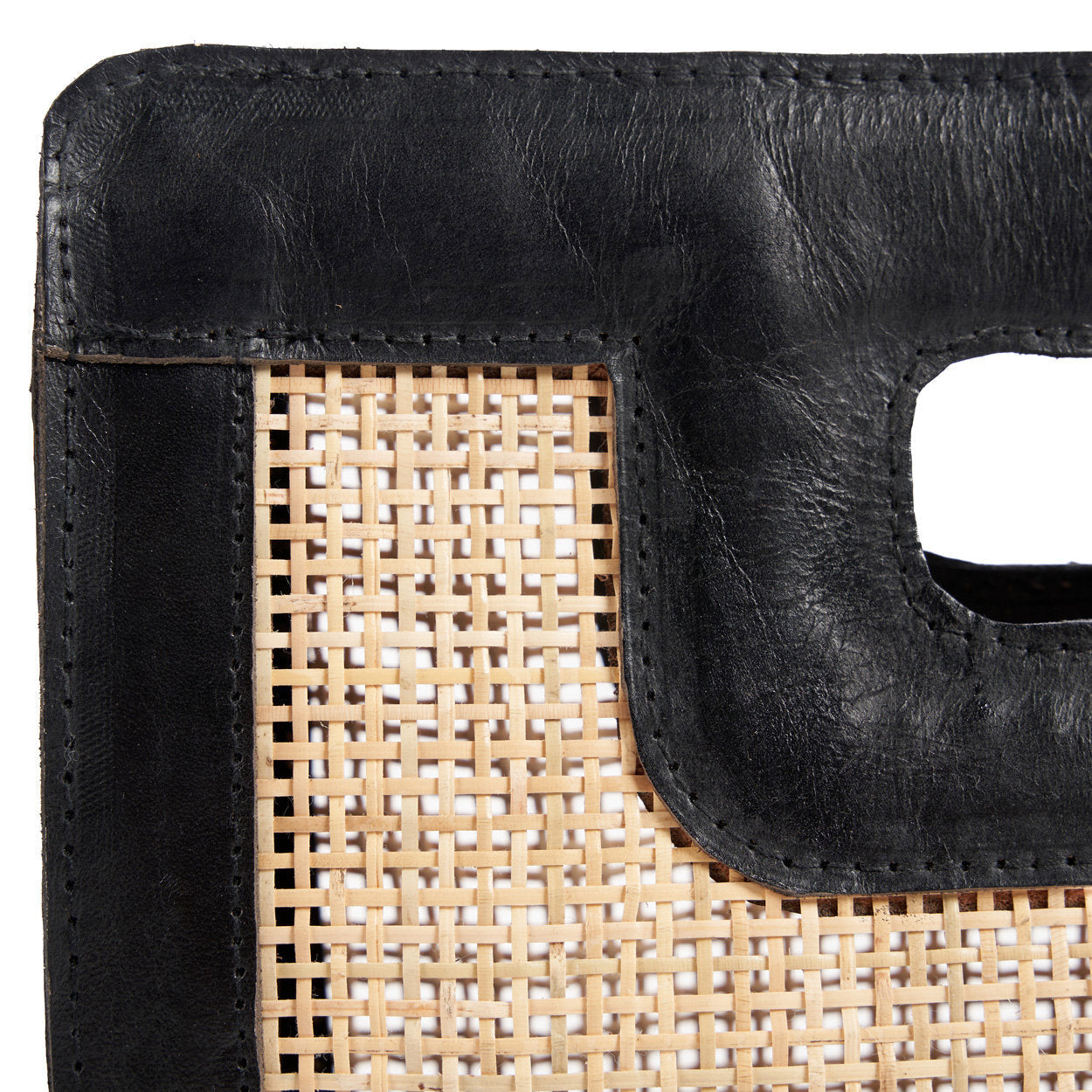 De Riviera Noir Clutch - Natuurlijk zwart