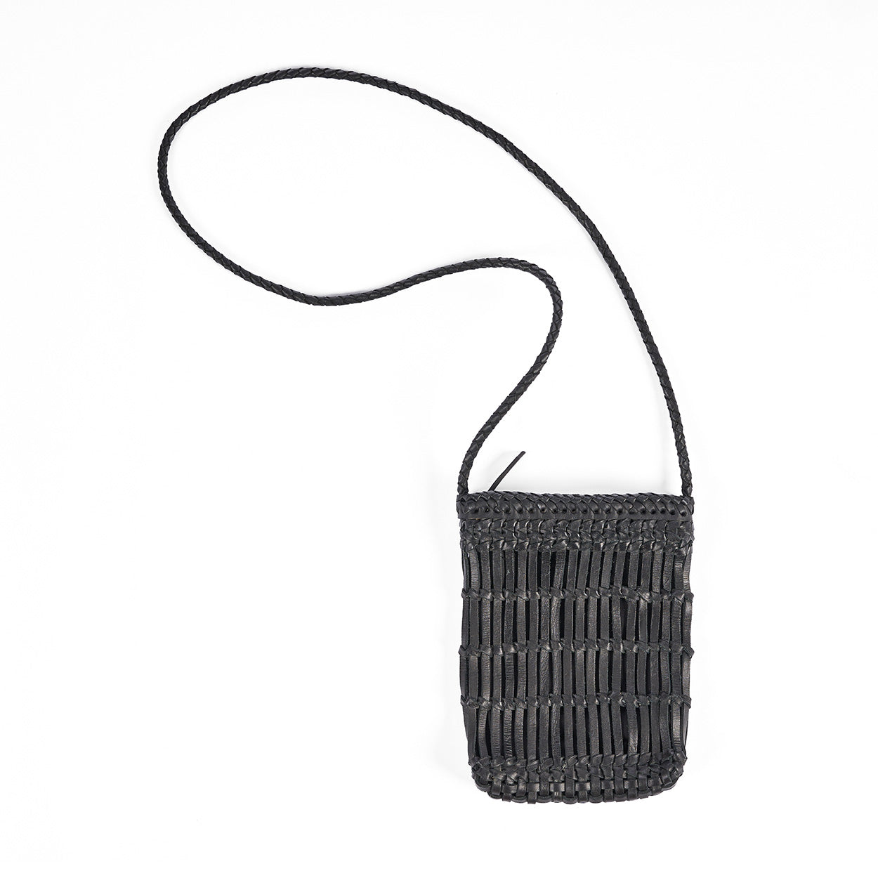 De Voodoo leren tas - zwart