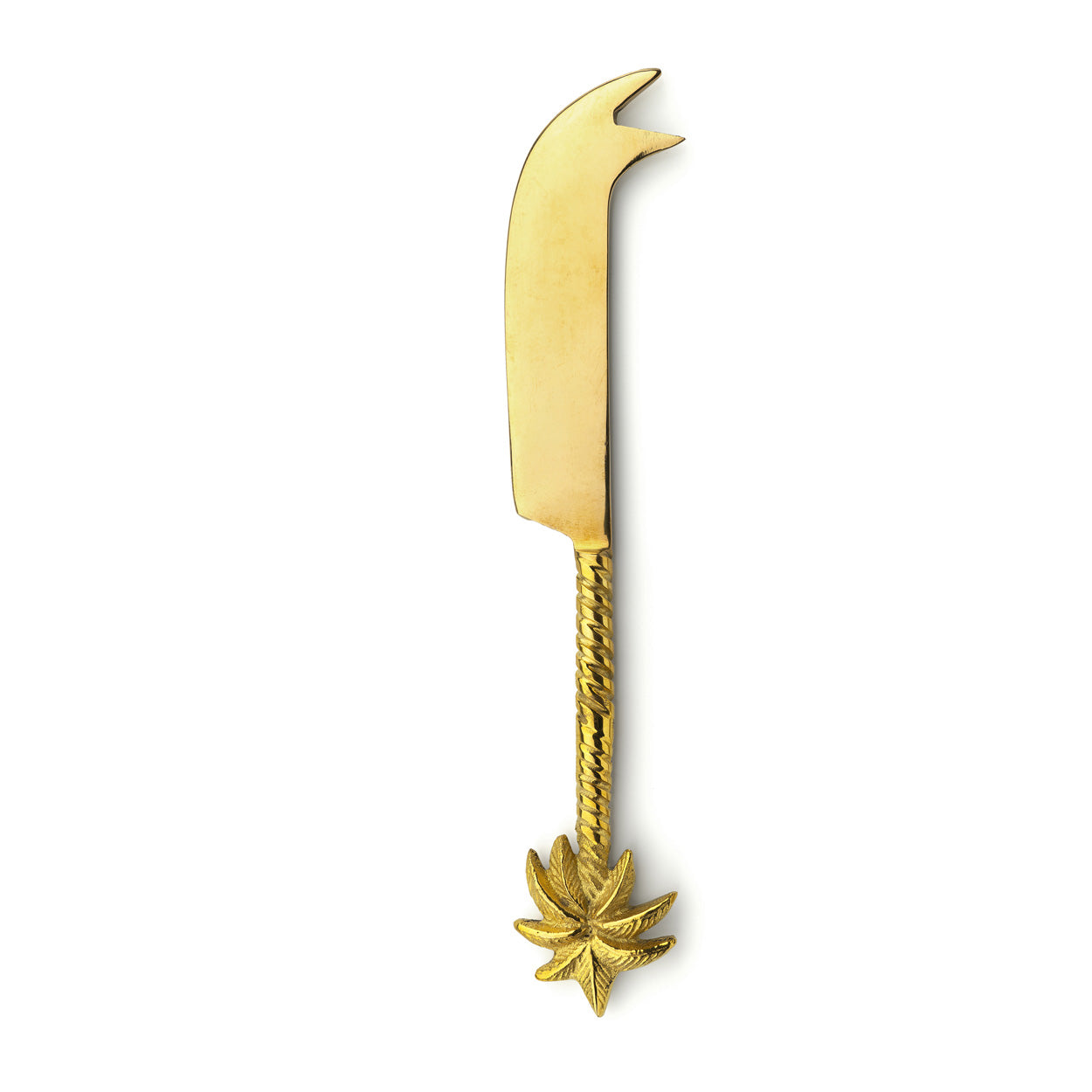 Het palmboom-kaasmes - goud