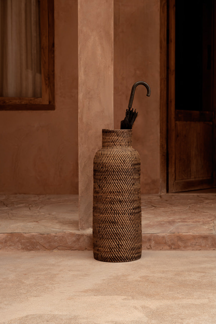 The Colonial Umbrella Basket - Natural Brown