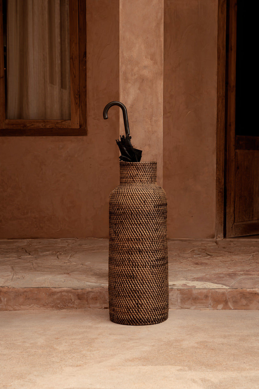 The Colonial Umbrella Basket - Natural Brown