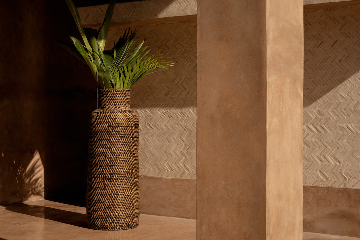 The Colonial Umbrella Basket - Natural Brown