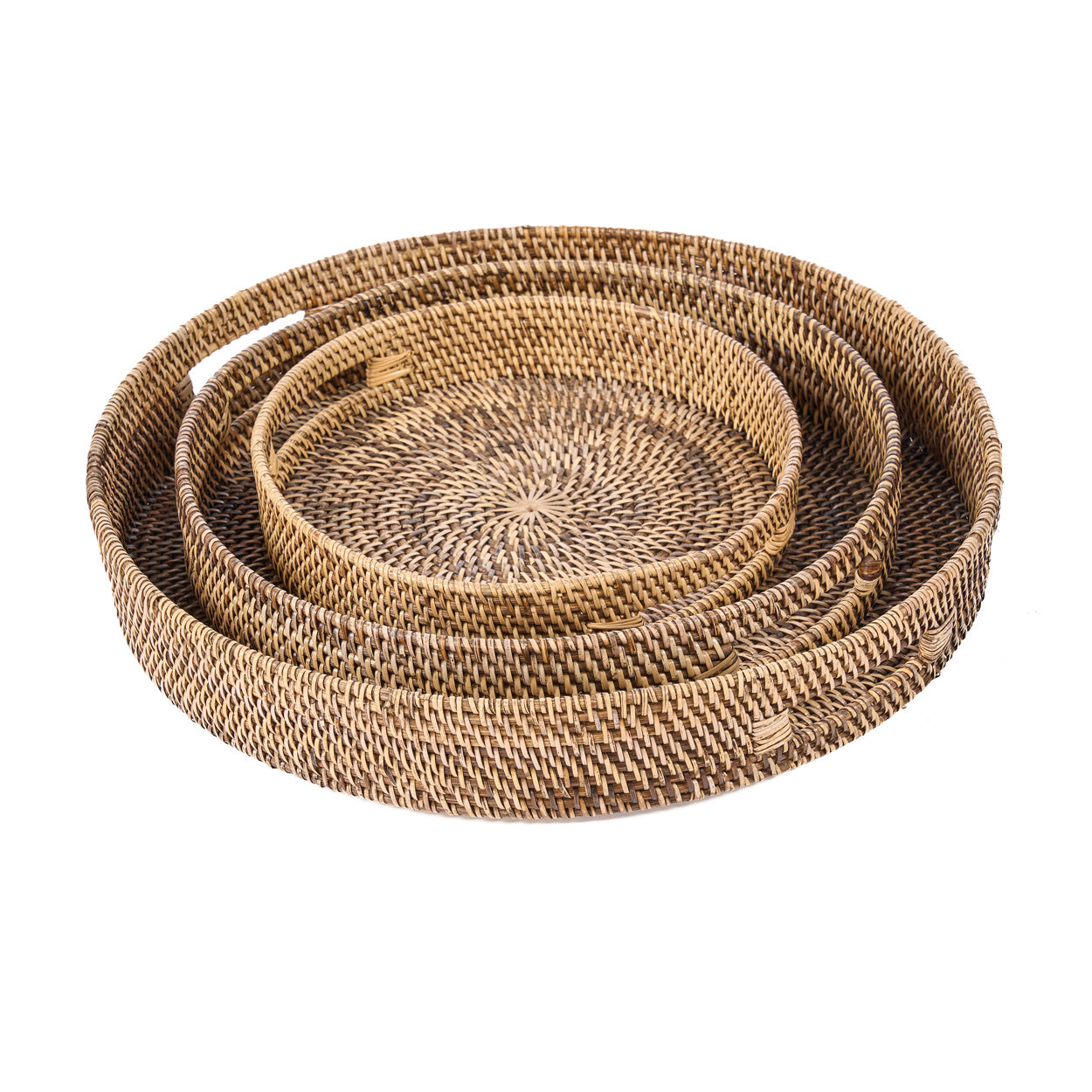 De Carry-All-dienbladen - natuurlijk bruin - L