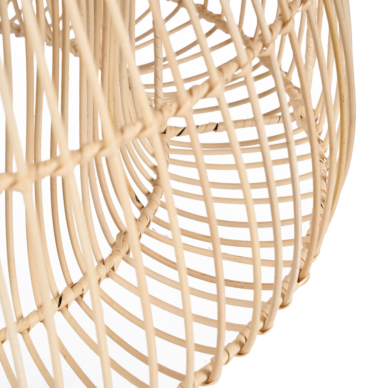 Detailfoto van rotan hanglamp matcha 50 cm