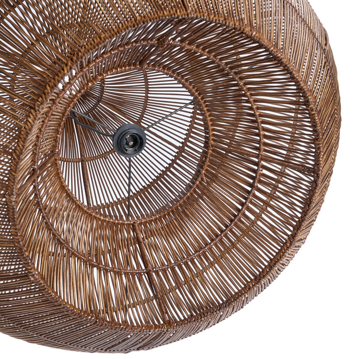 Rotan hanglamp Woestijnkalebas 80 cm in close-up