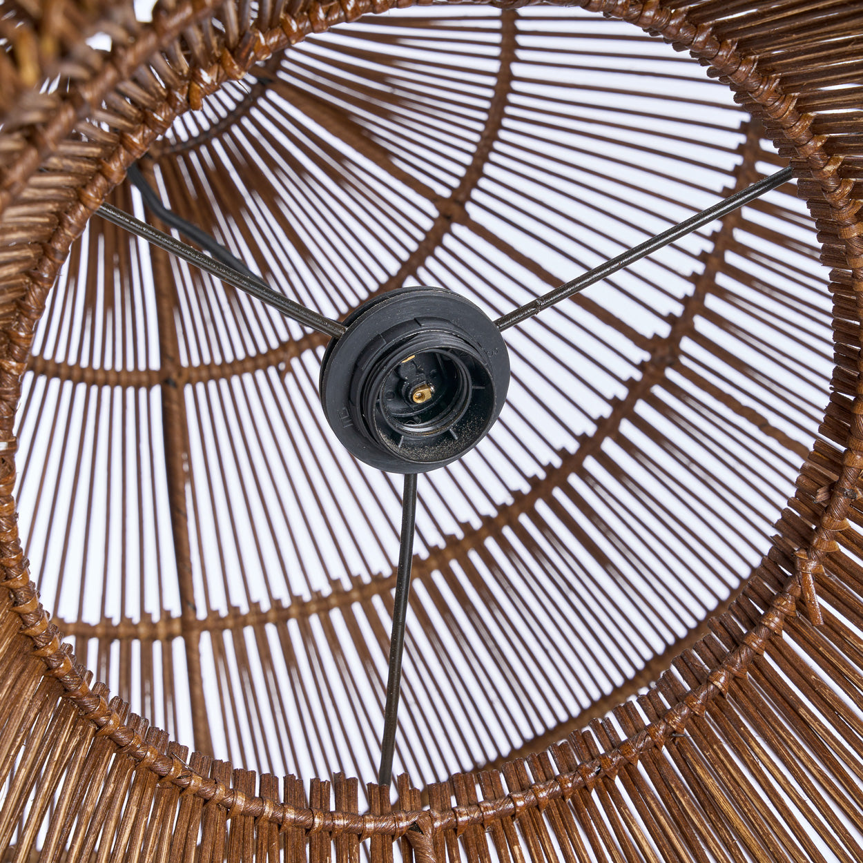 Rotan hanglamp Woestijnkalebas 80 cm detail