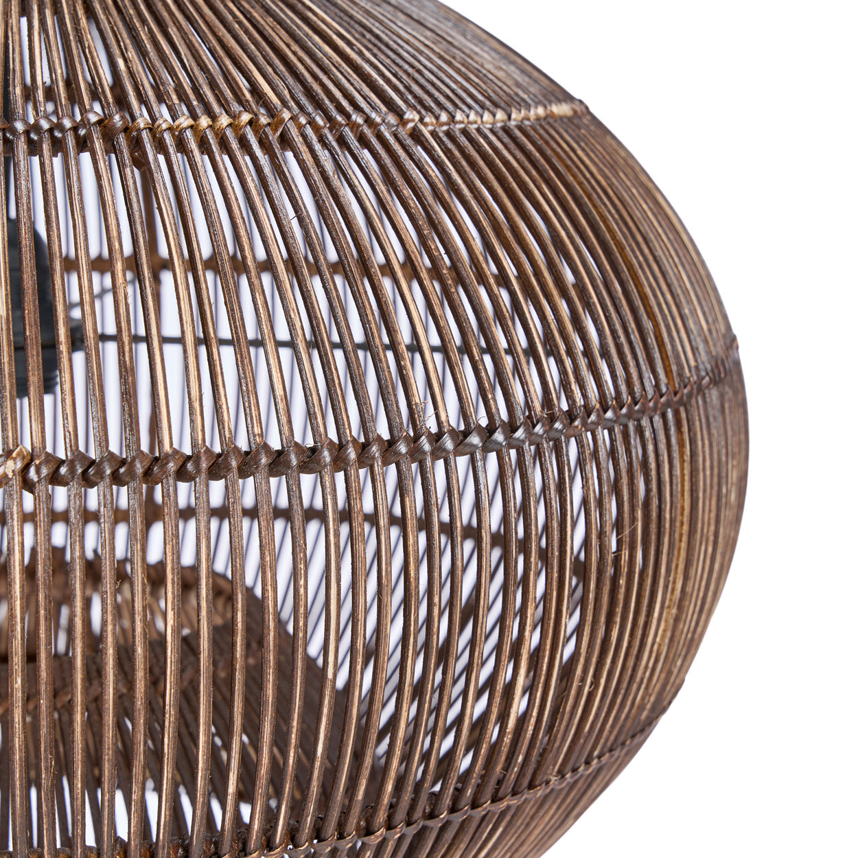 De woestijnkalebas-hanglamp - donker walnoot - S