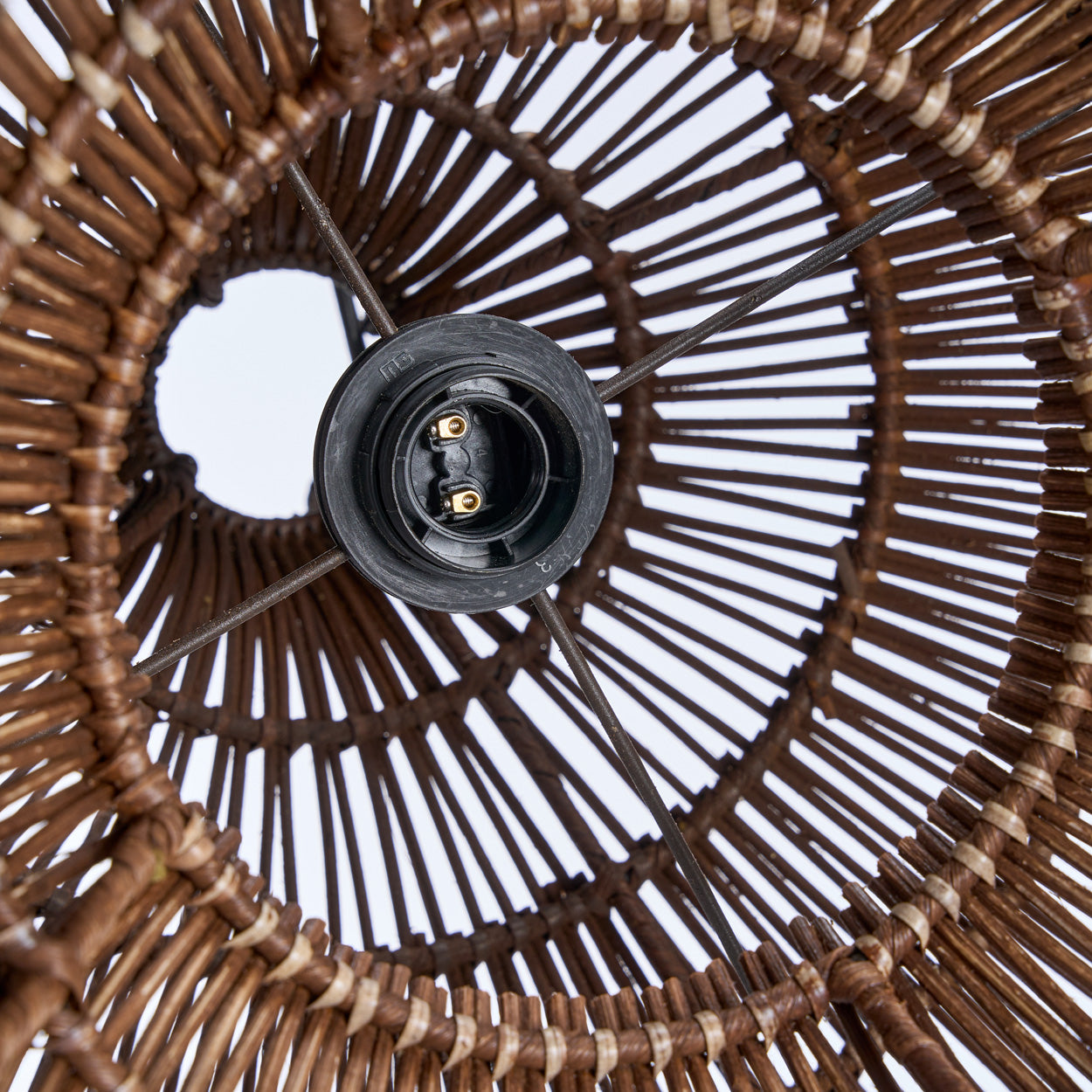 De woestijnkalebas-hanglamp - donker walnoot - S