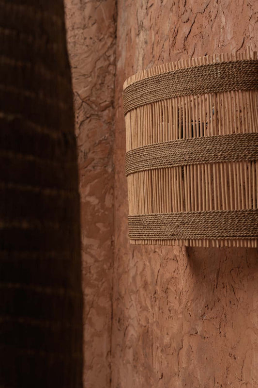 Rotan wandlamp Doedoe detail 8