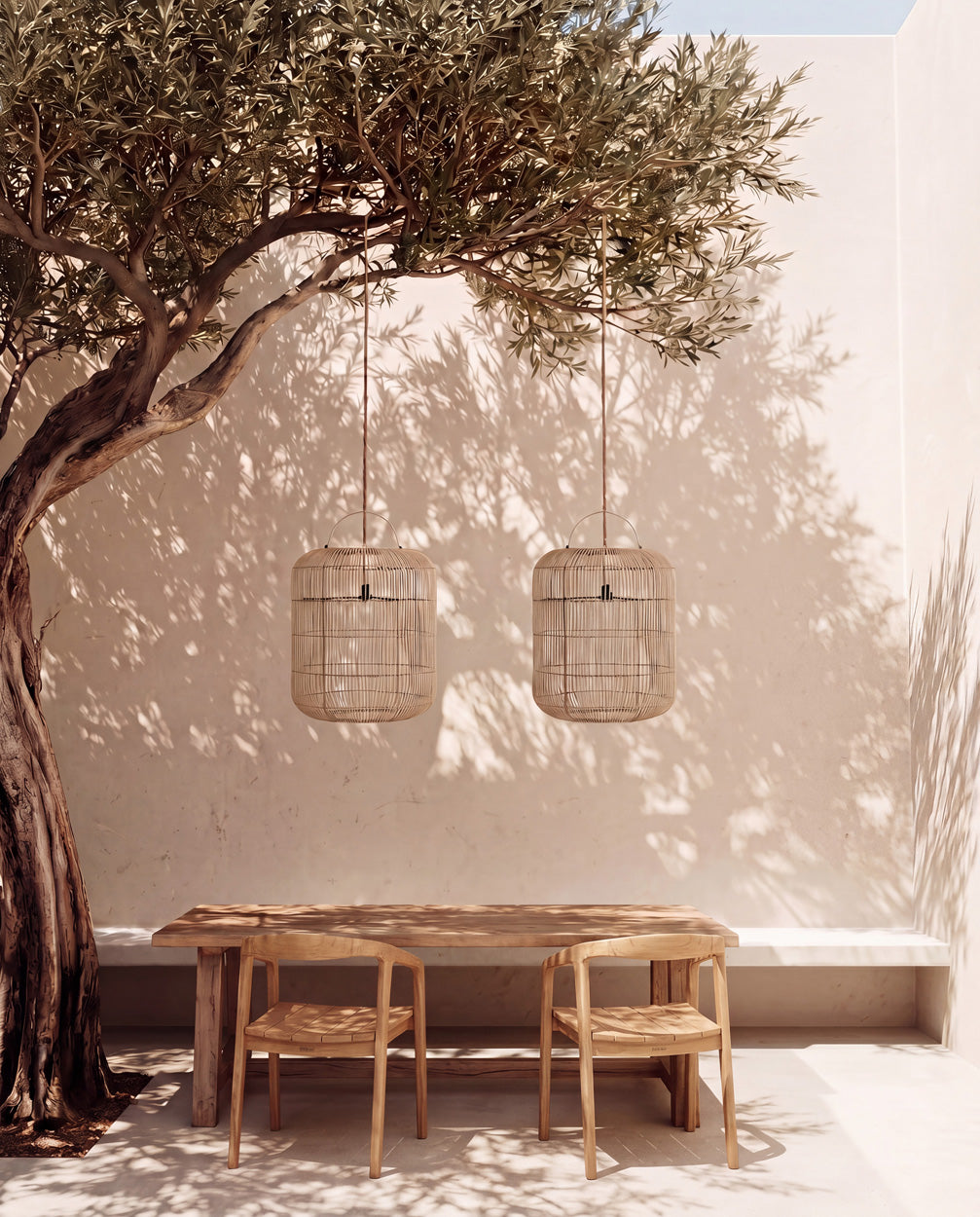 Rotan hanglamp Bozelo 50 cm