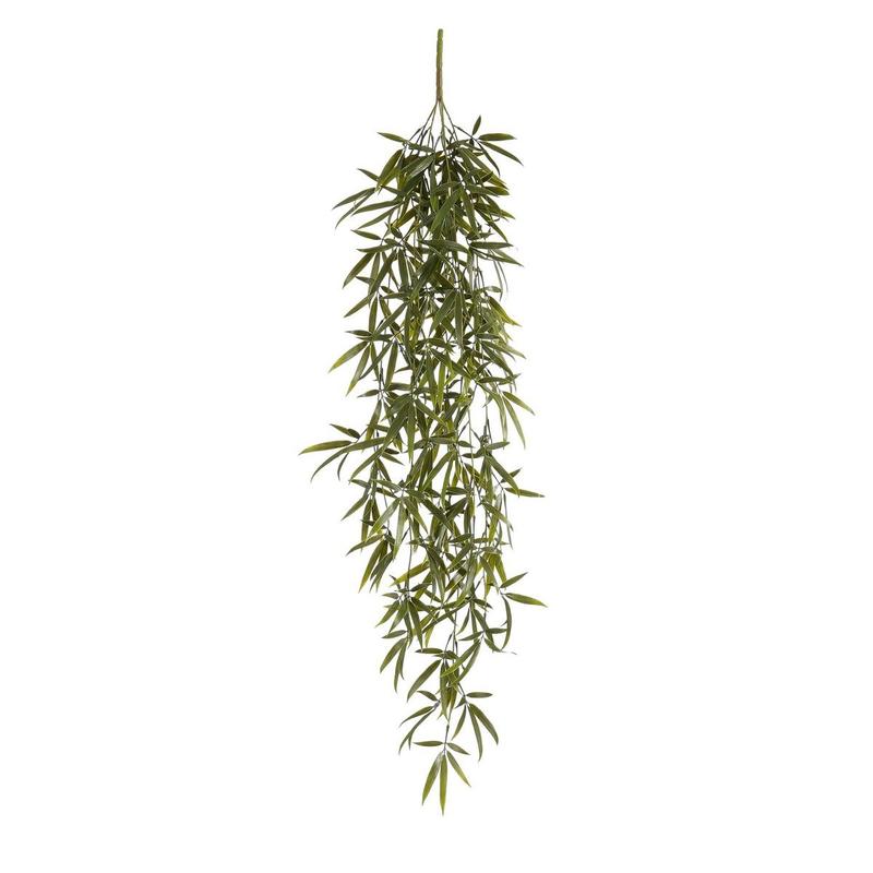 Bamboe Kunst Hangplant - L105 x B35 x H3 cm - Groen-Mica Decorations-Ik Hout ervan.