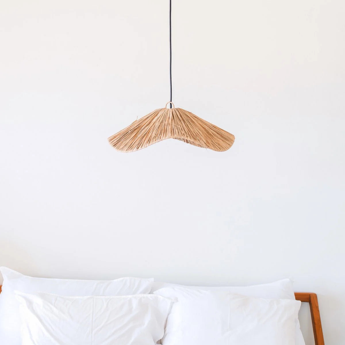 Boho lampenkap Tampah (Ø 53 cm)-Hanglampen-Soeji-Ik Hout ervan.