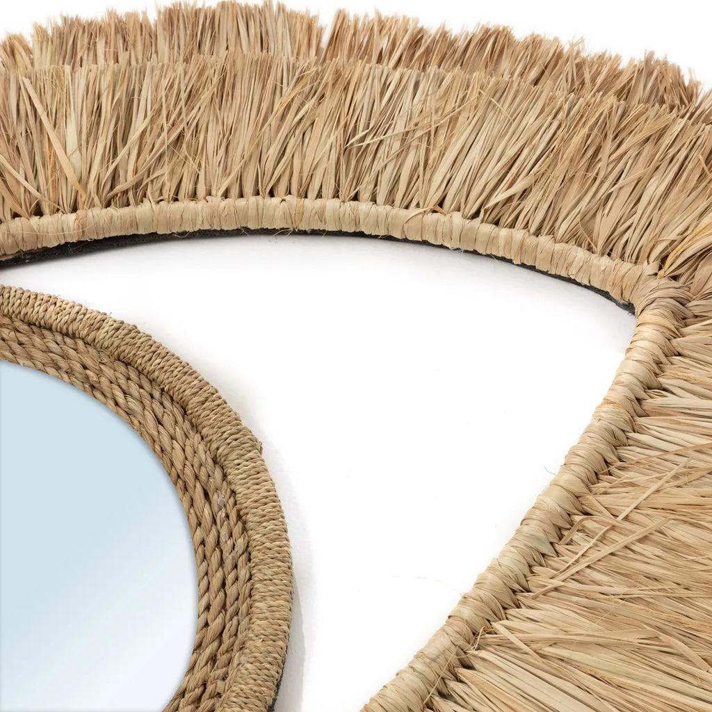 Boho spiegel The Raffia Eye Mirror