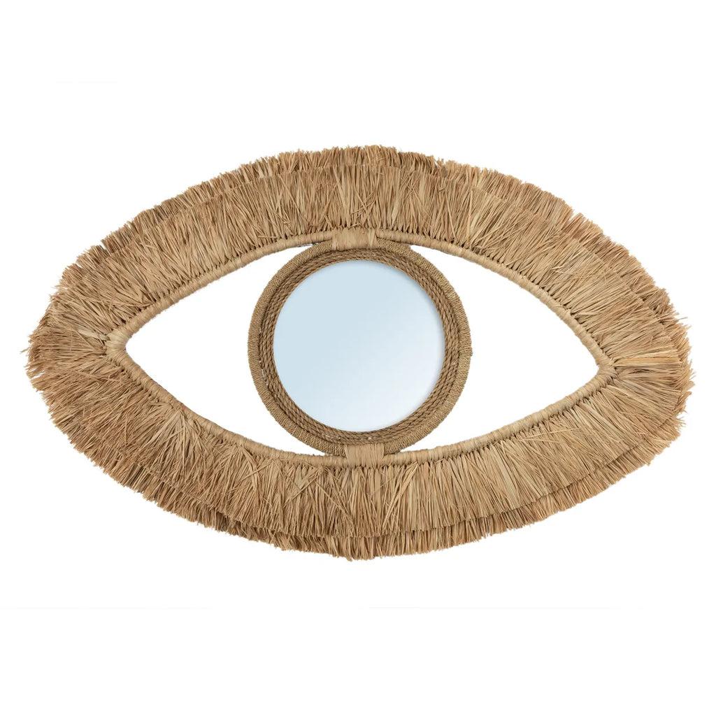 Boho spiegel The Raffia Eye Mirror