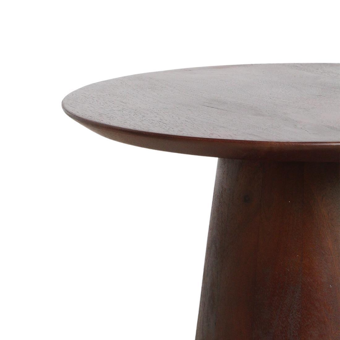 Bullnose Cone bijzettafel 50 cm-bijzettafel-Raw Materials-Ik Hout ervan.