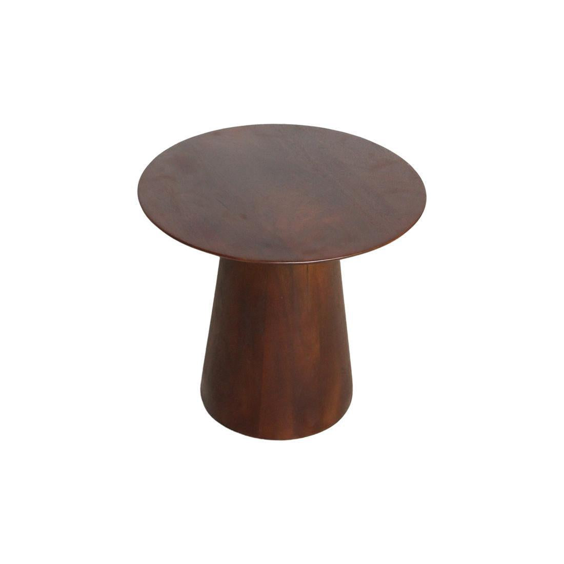 Bullnose Cone bijzettafel 50 cm-bijzettafel-Raw Materials-Ik Hout ervan.
