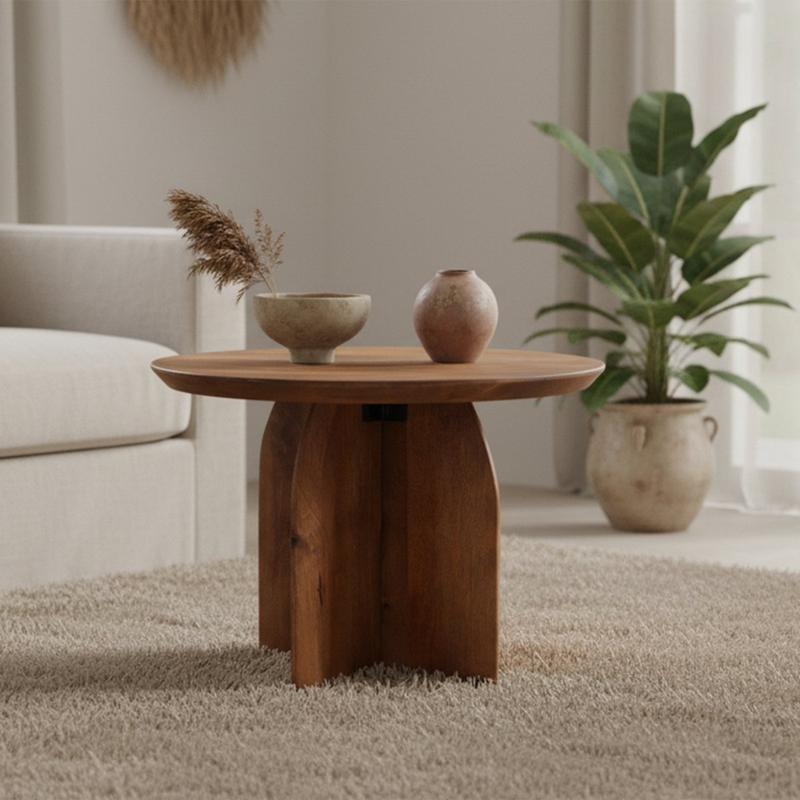 Bullnose bijzettafel 55 cm-bijzettafel-Raw Materials-Ik Hout ervan.