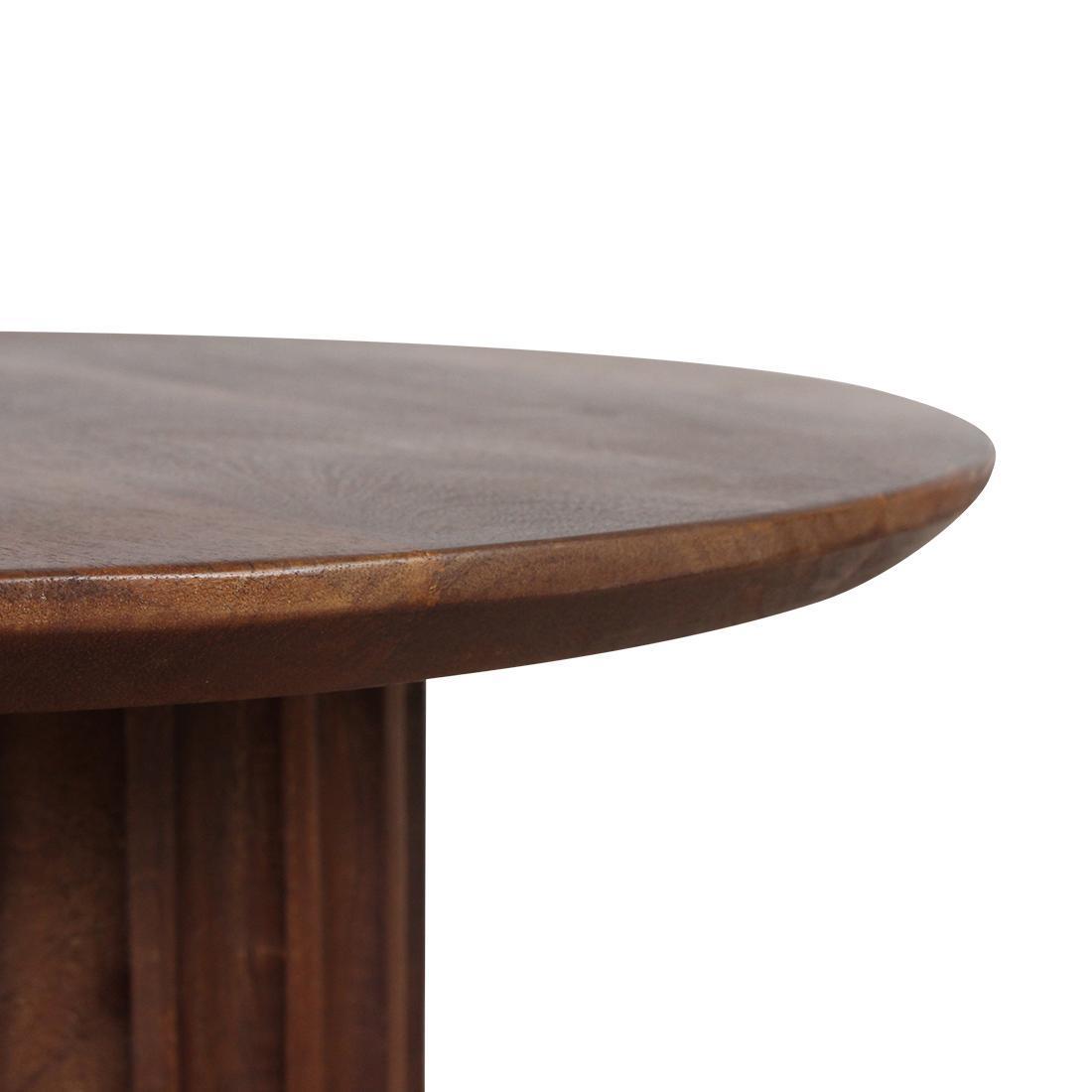 Bullnose bijzettafel bruin 50 cm-bijzettafel-Raw Materials-Ik Hout ervan.