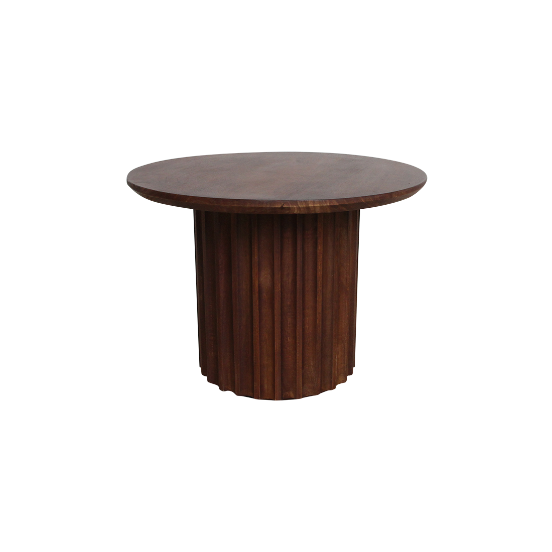 Bullnose bijzettafel bruin 55 cm-bijzettafel-Raw Materials-Ik Hout ervan.