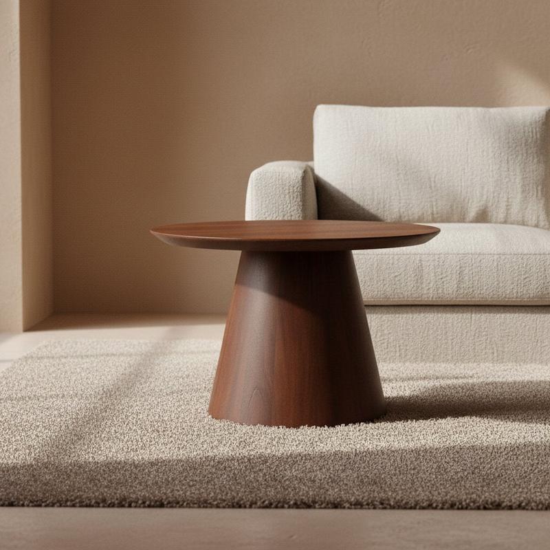 Bullnose cone bijzettafel 55cm-bijzettafel-Raw Materials-Ik Hout ervan.