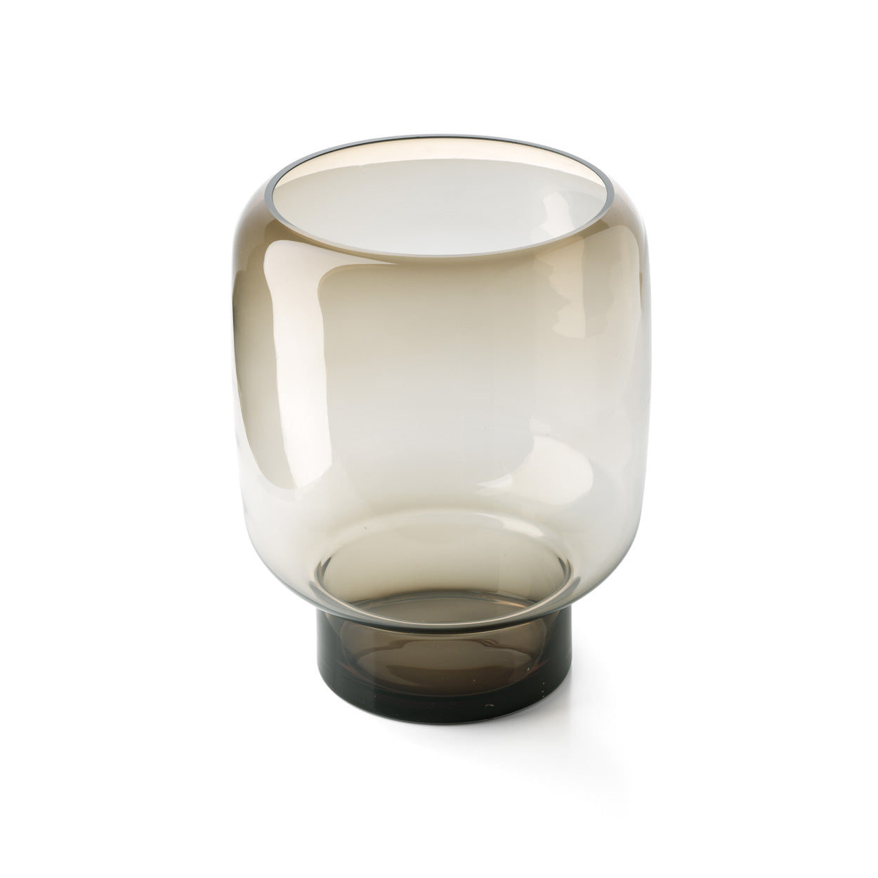 De Smoky Cube Vaas - Bruin - L