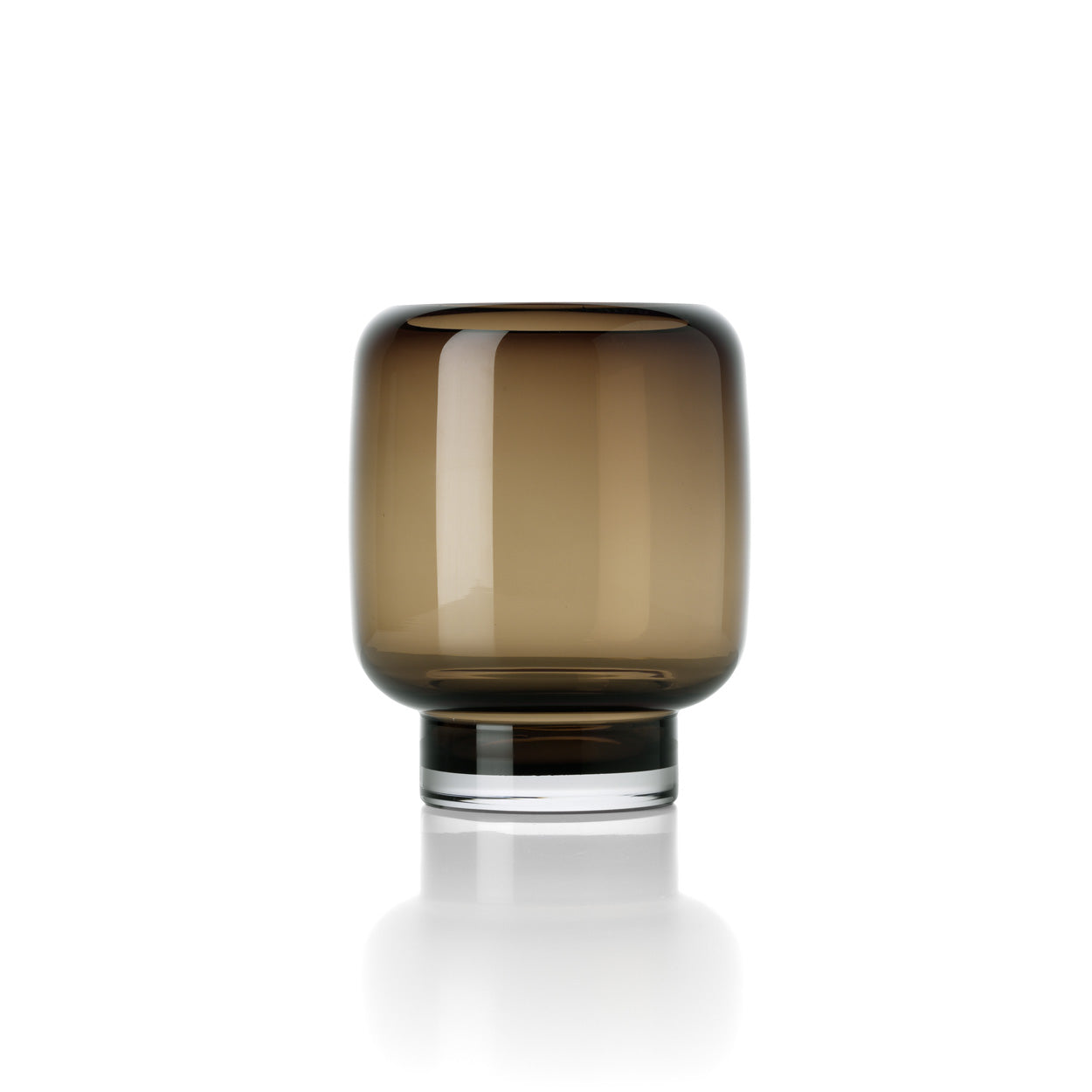 De Smoky Cube-vaas - bruin - S