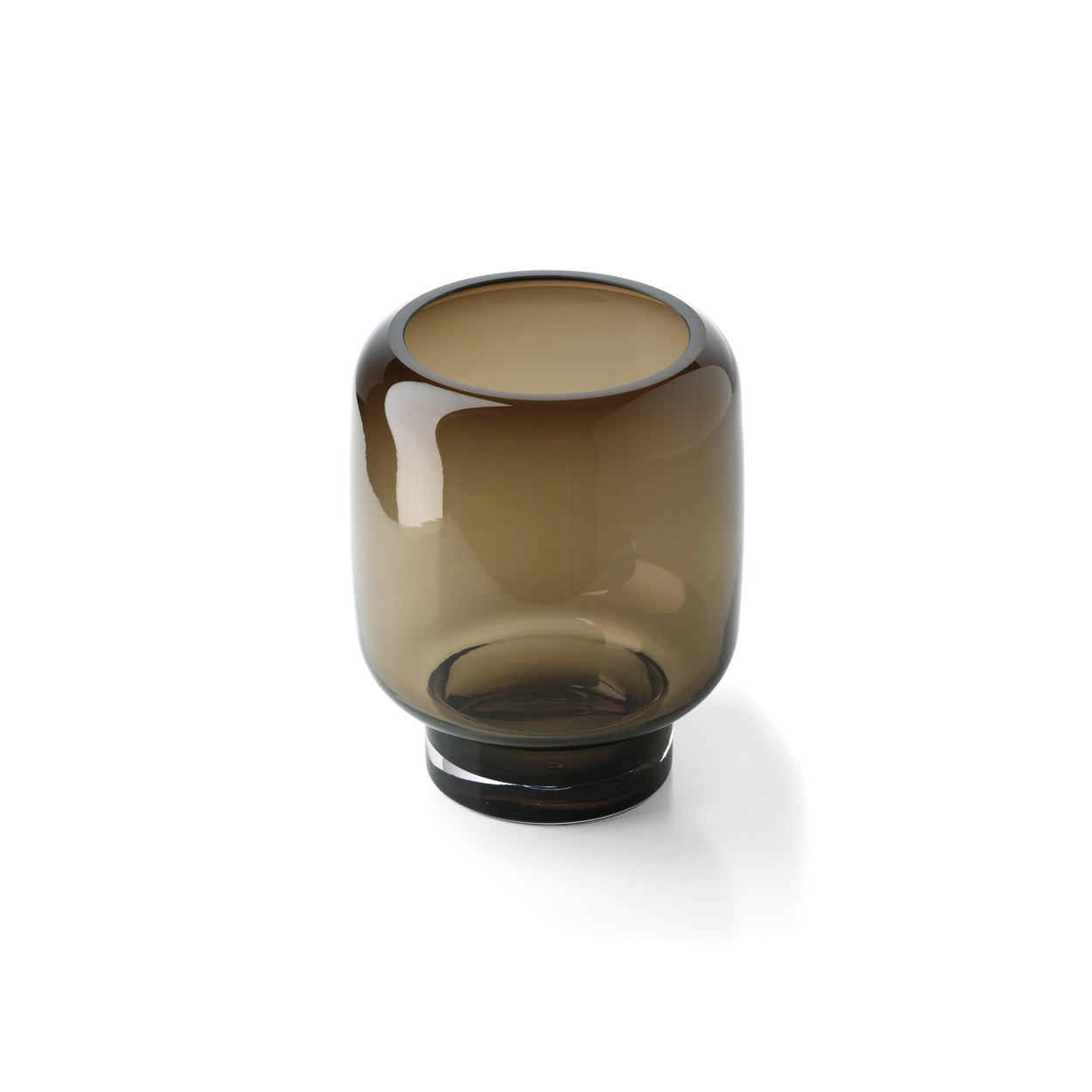 De Smoky Cube-vaas - bruin - S