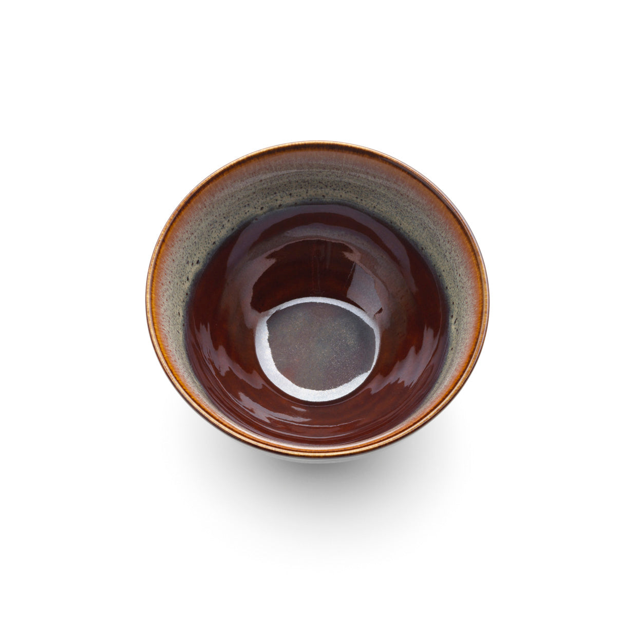 De Gerookte Horizon Kom - Bruin-grijs - S
