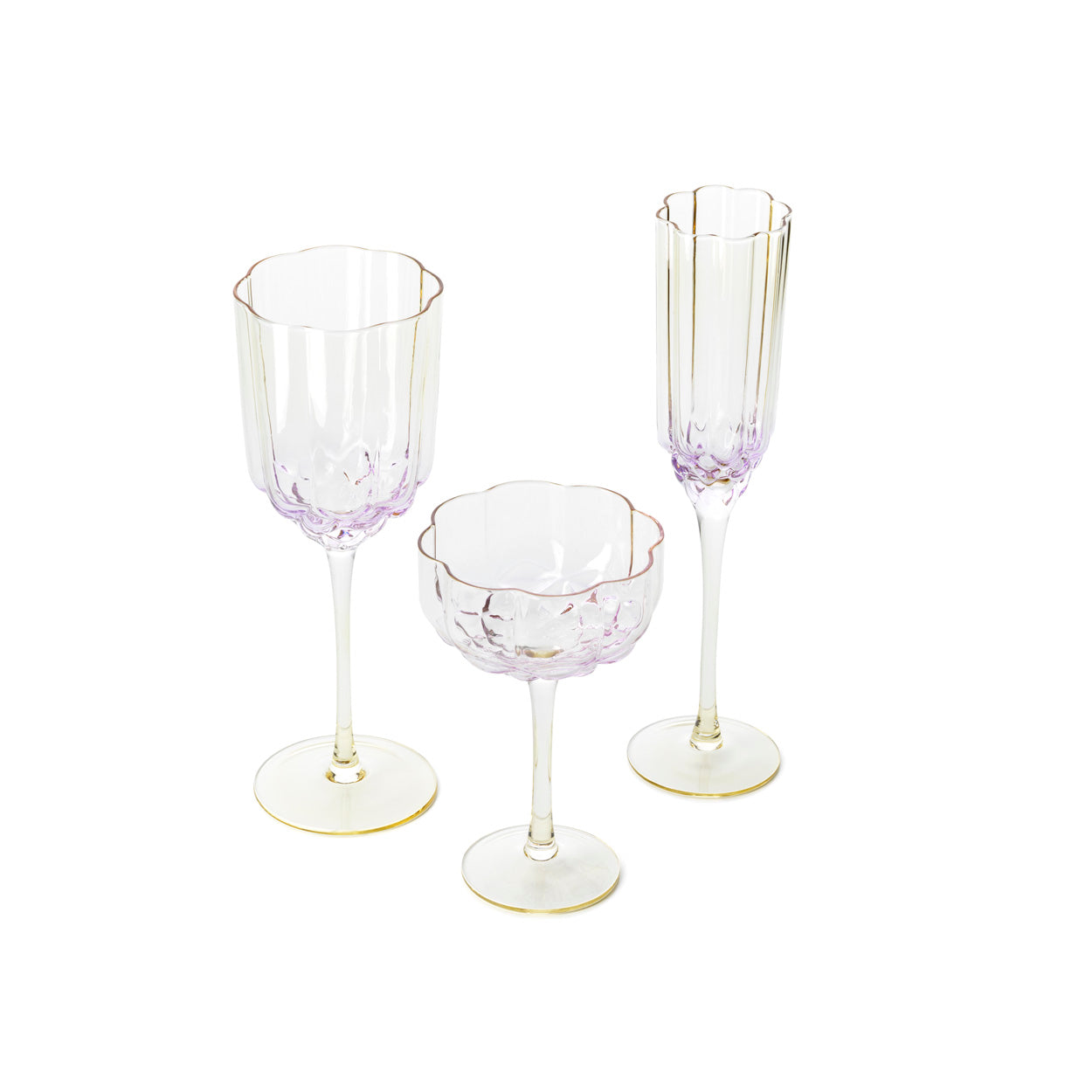 Het Pink Blush-wijnglas - roze