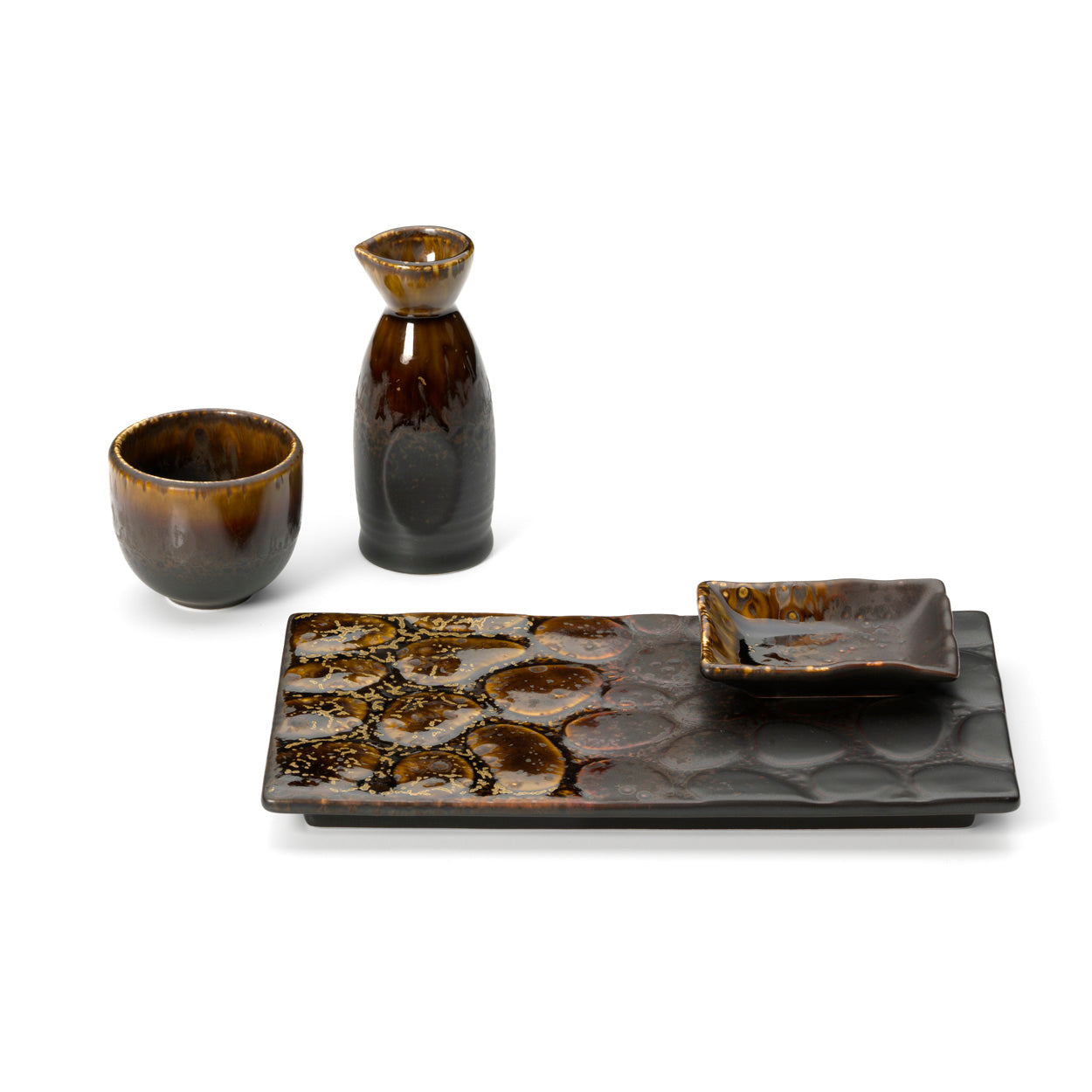 De Merapi Saké-uitgieter - bruin