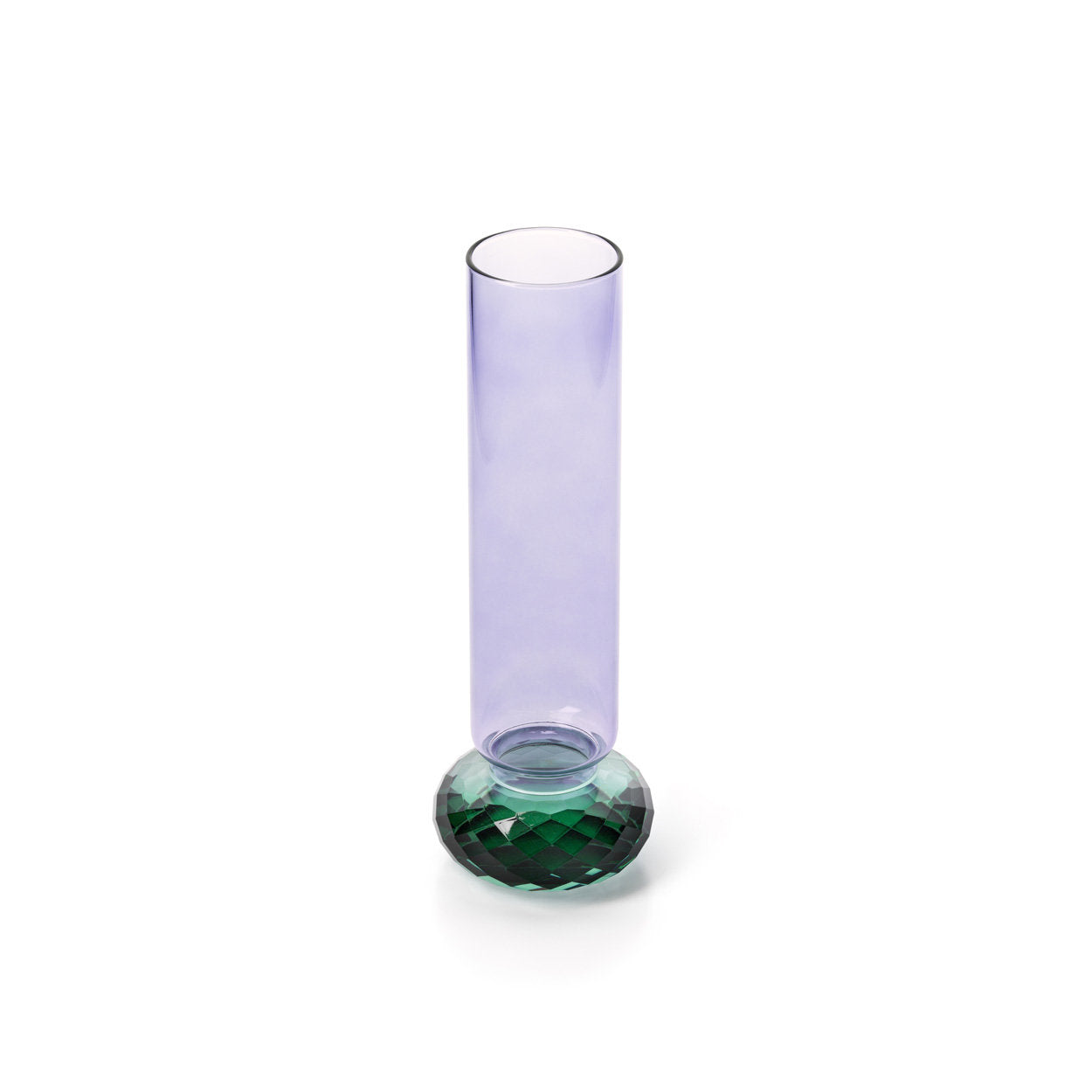 De violette kwartsvaas
