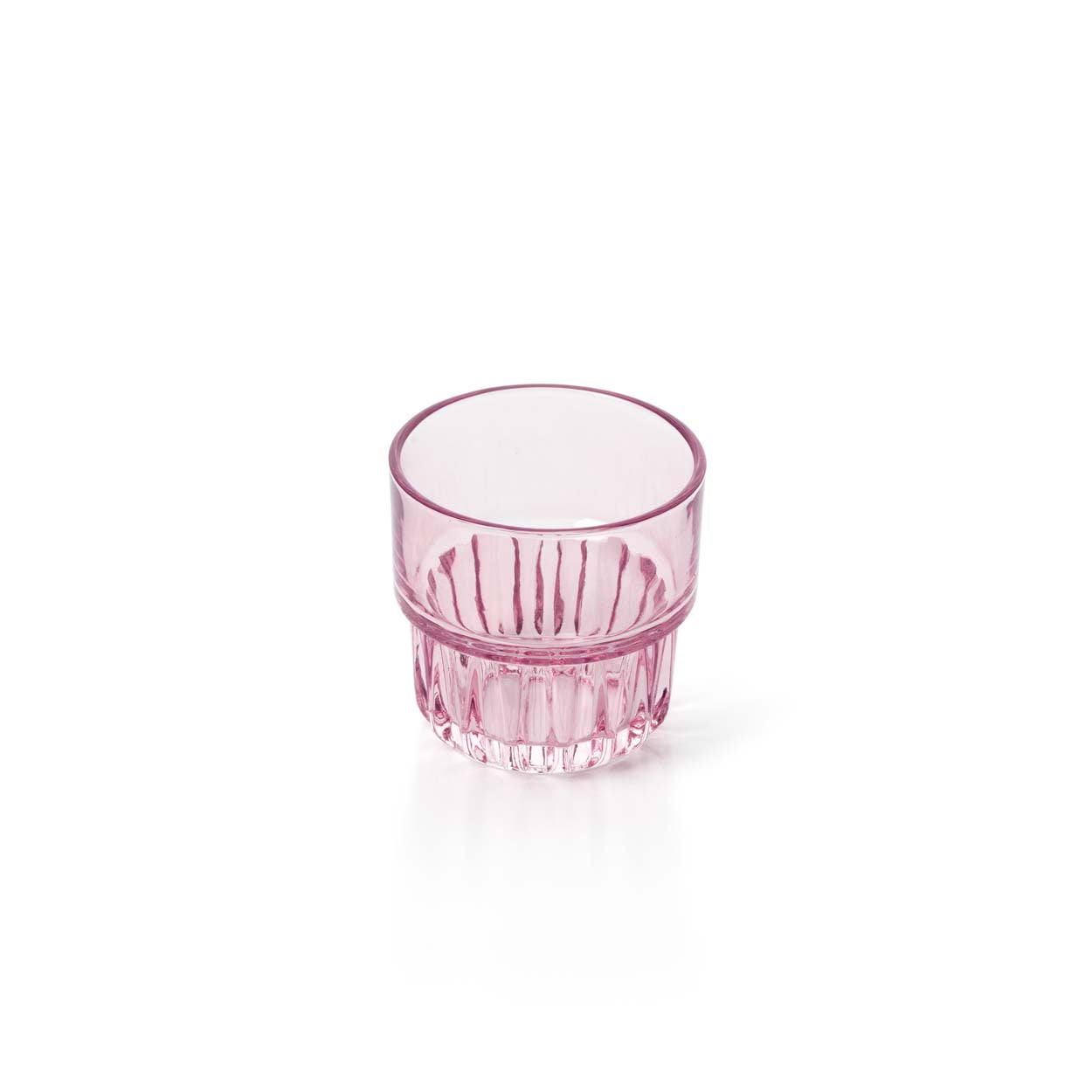 De gefacetteerde drinkbeker - blushroze