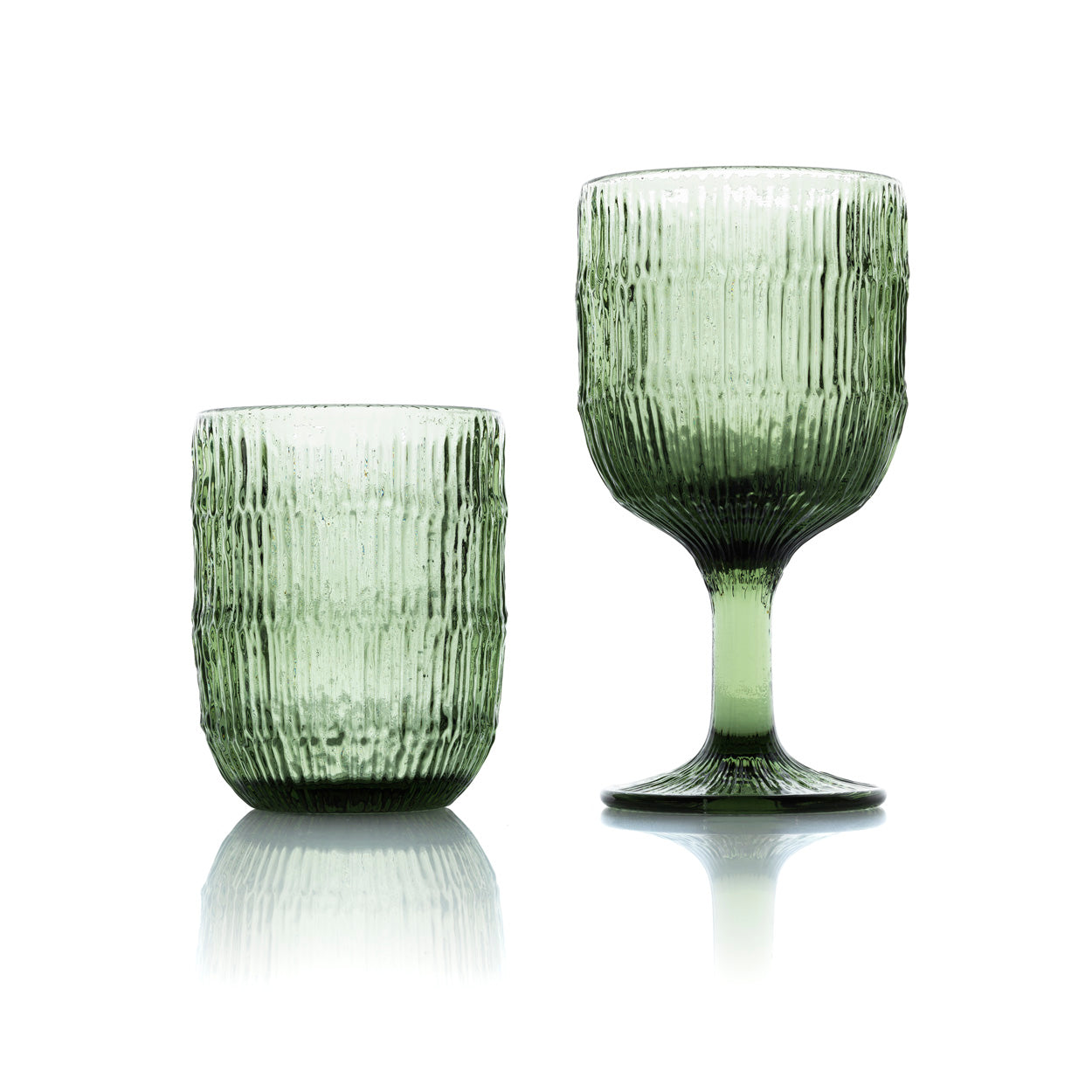 Moss Ripple waterglas - groen