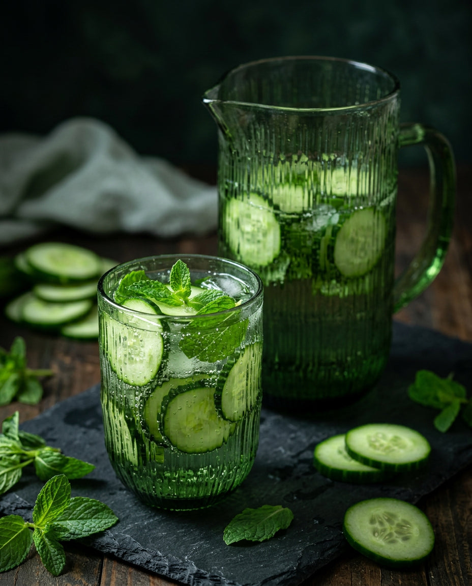 Moss Ripple waterglas - groen