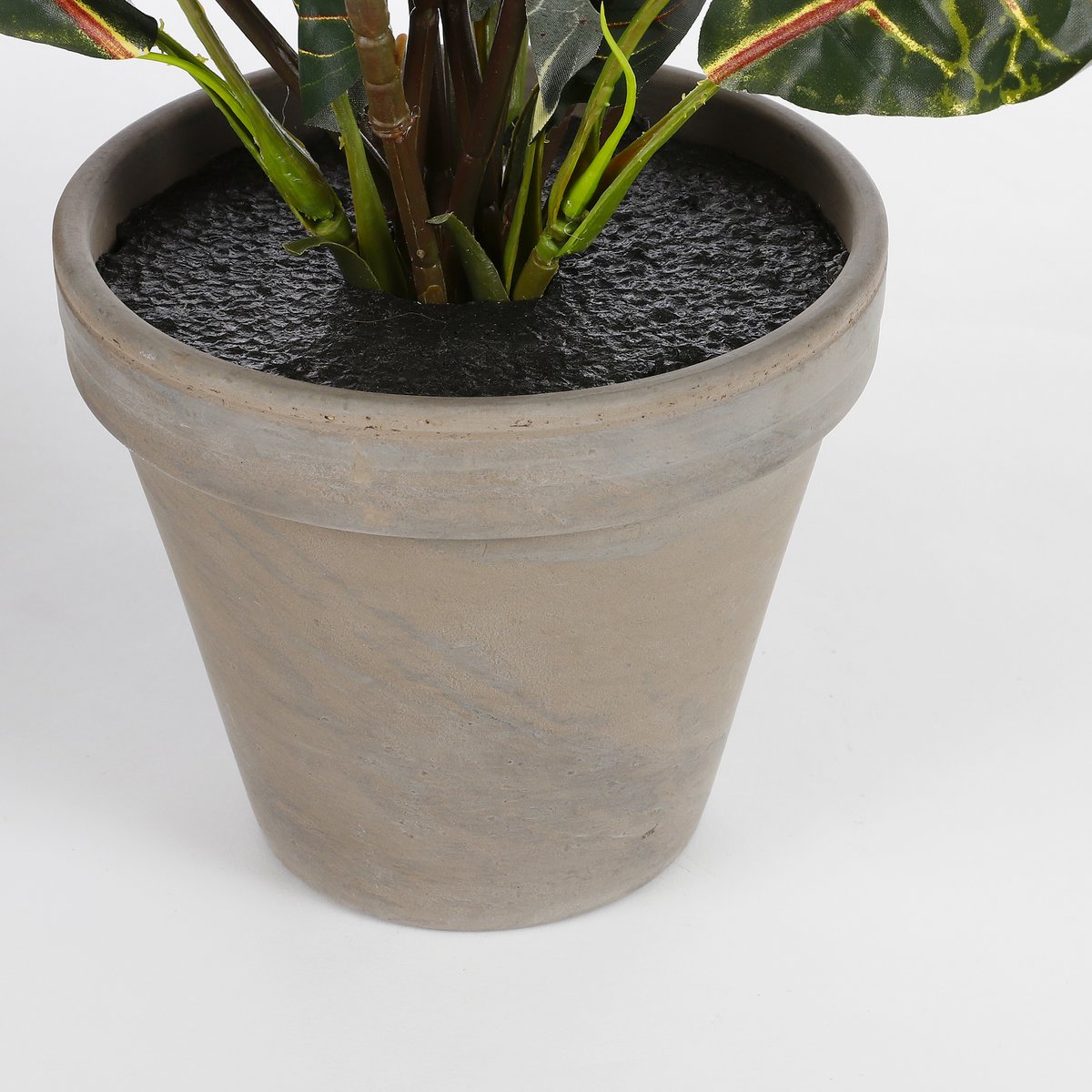 Croton Kunstplant in Bloempot Stan - H73 x Ø40 cm - Bont-Mica Decorations-Ik Hout ervan.