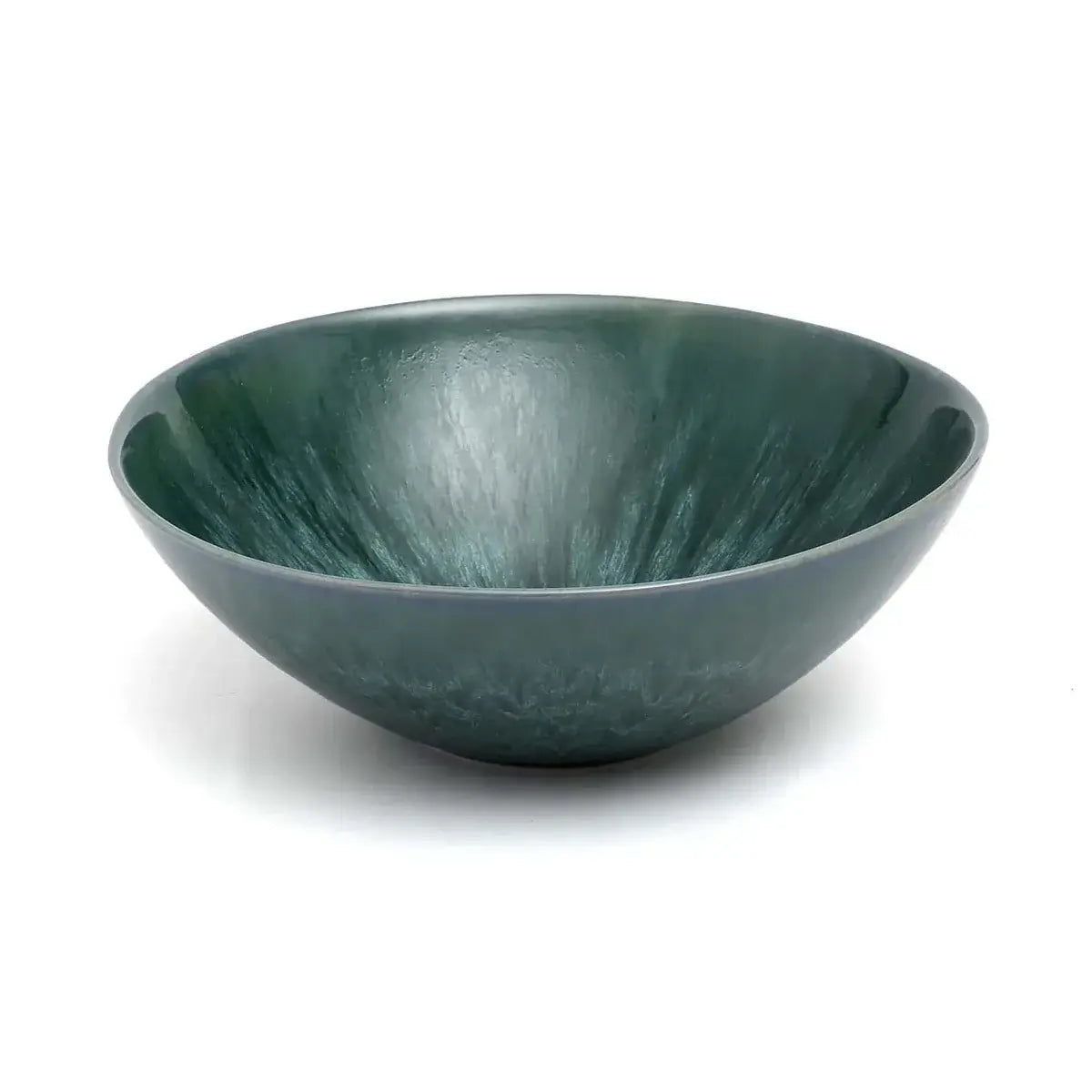 Elegant green serving bowl from De Aqua set, perfect for salads, pasta, or side dishes, blending beautifully with Aqua-collection.