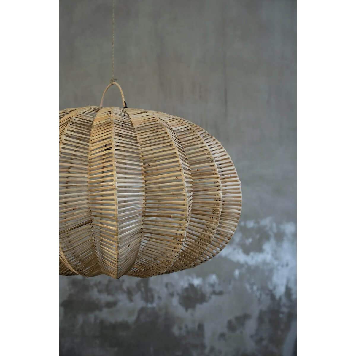 Bohemian style De Cerise Hanger, a beautiful large lantern-shaped lamp in natural rattan, perfect for any living space.