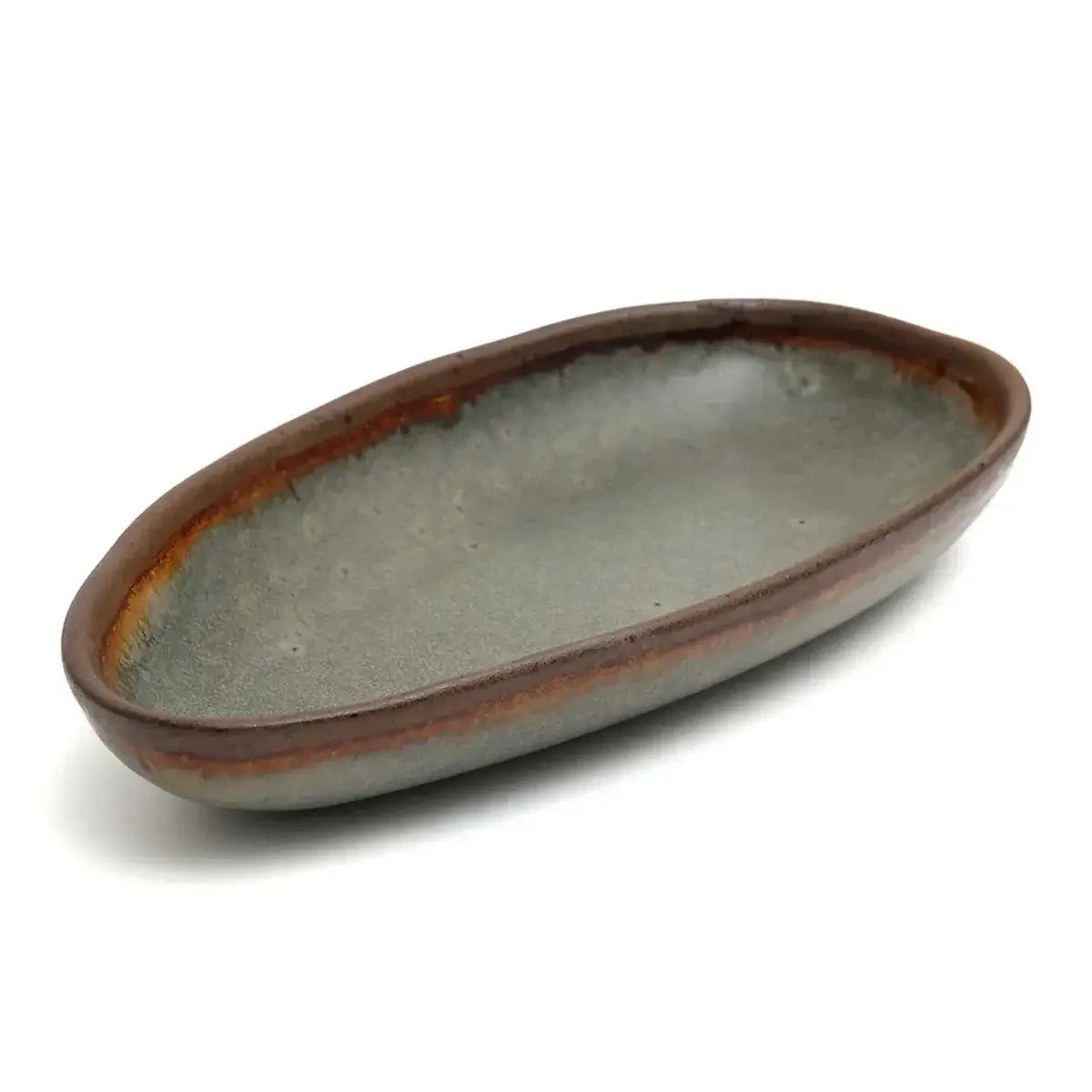 De Côa Serveerschaal - M in organic shape, handmade Portuguese ceramic, perfect for elegant serving. Set of 6.