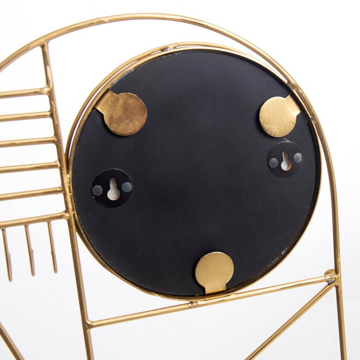 Luxe messing 'Do I Look Pretty' muurhanger, stijlvol ontwerp van de achterkant, perfect voor elegante interieurdecoratie.