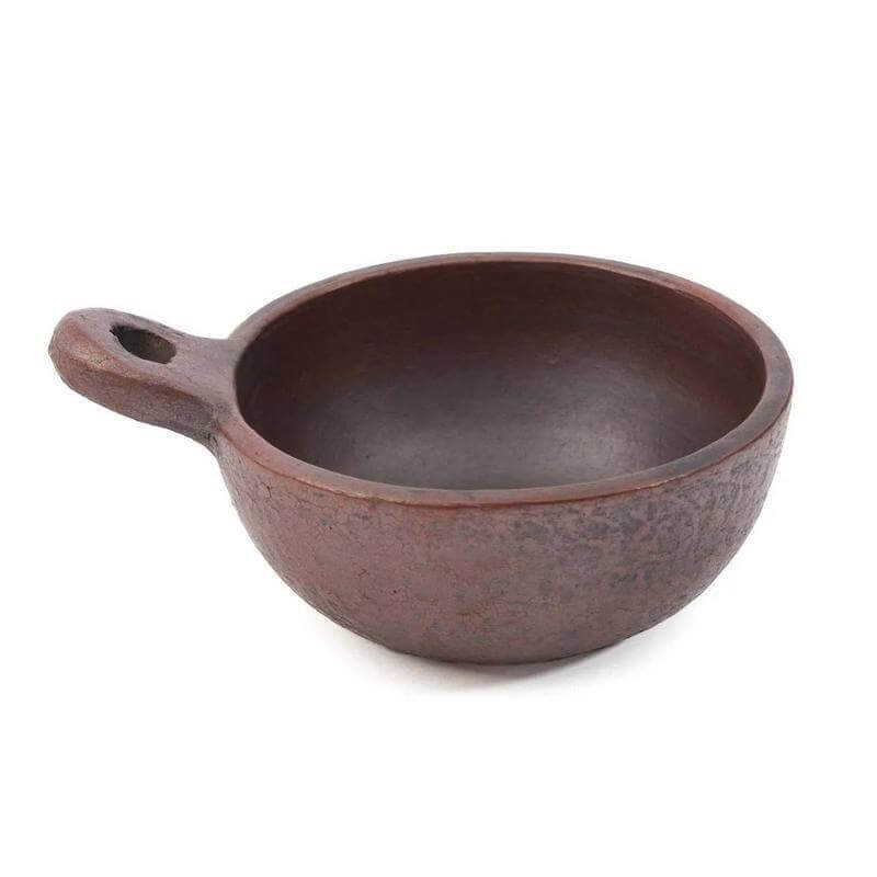 De Etnische Kom met Handvat - Terracotta - S-Bazar Bizar Living-Ik Hout ervan.