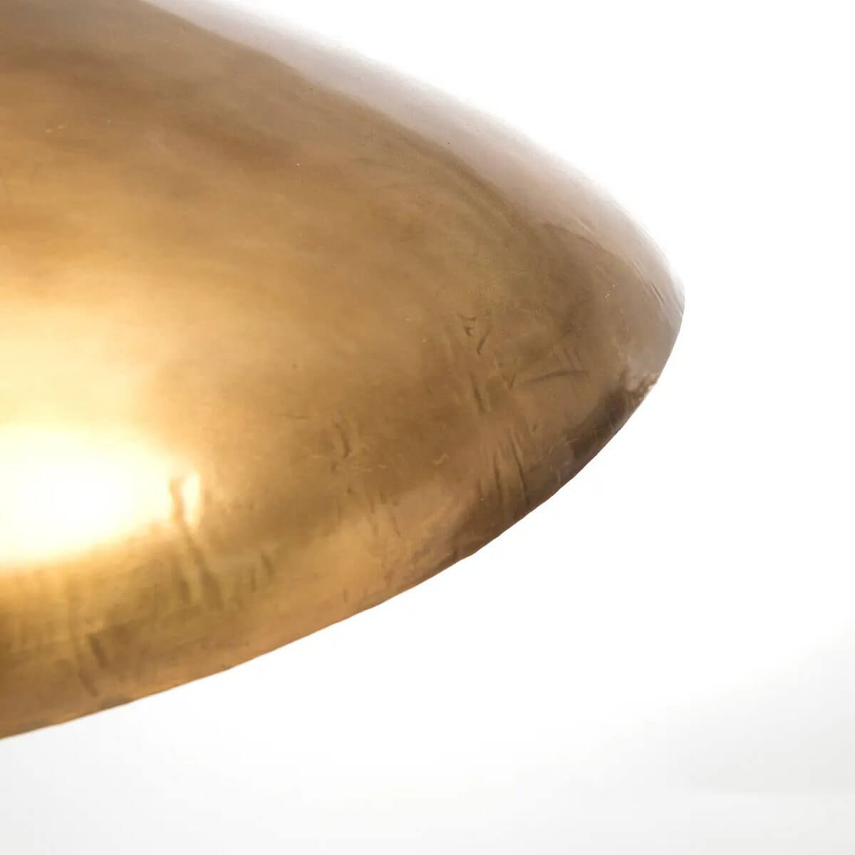 Messing hanglamp Fortune Cookie 100 cm vanuit een andere hoek